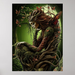*~* FD3 Spiritueel Bos VROUW Earth Keeper 35 Poster
