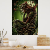 *~* FD3 Spiritueel Bos VROUW Earth Keeper 35 Poster (Keuken)