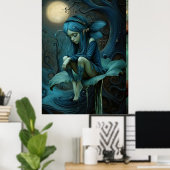 * FD3 Surreal Forest Nymph Fantasy 45 Poster (Thuiskantoor)