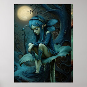 * FD3 Surreal Forest Nymph Fantasy 45 Poster