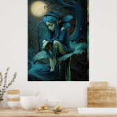 * FD3 Surreal Forest Nymph Fantasy 45 Poster (Keuken)
