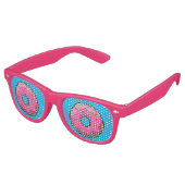 FD Roze Donut Party Bril Retro Zonnebril (Gekanteld)