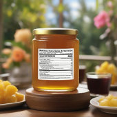 FDA Compliant Tweetalige Voedingsfeiten Etiket