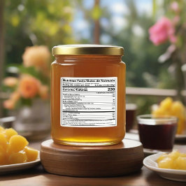 FDA Compliant Tweetalige Voedingsfeiten Etiket