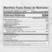 FDA Compliant Tweetalige Voedingsfeiten Etiket (Enkel label)