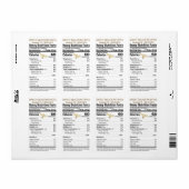 FDA-conform voedingshoningetiket 2022 Etiket (Full Sheet)