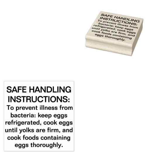 FDA Eis 2025 Ei Veilige Handling Verklaring Rubberstempel (Gestempeld)