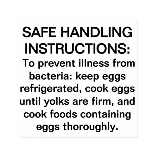 FDA Eis 2025 Ei Veilige Handling Verklaring Rubberstempel (Afrduk)