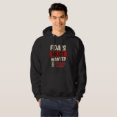 FDA Meest gezochte Hoodie (Voorkant volledig)