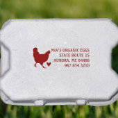 FDA volgzaam Producentennaam & Adres Eierkarton Rubberstempel