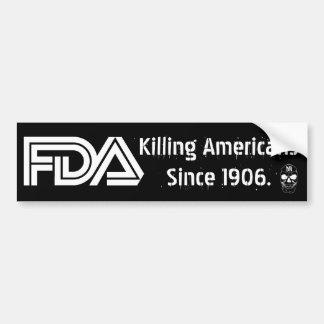 FDA (zwart) Bumpersticker