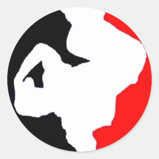 FDB-jongen Ronde Sticker