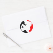 FDB-jongen Ronde Sticker (Envelop)