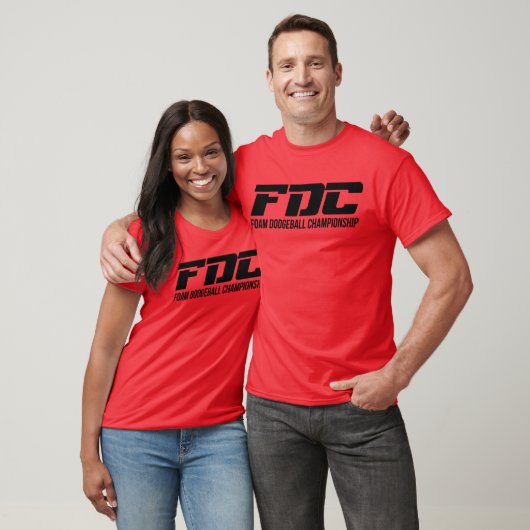 FDC Schuim Dodgeball-kampioenschap Logo T-Shirt (Unisex)
