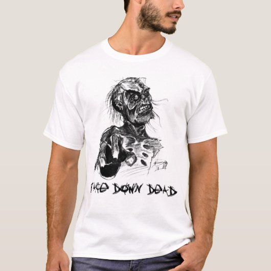 FDD B&W Zombie-Logo T-shirt (Voorkant)