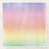 Fde regenboogwas glazen onderzetter (Voorkant)