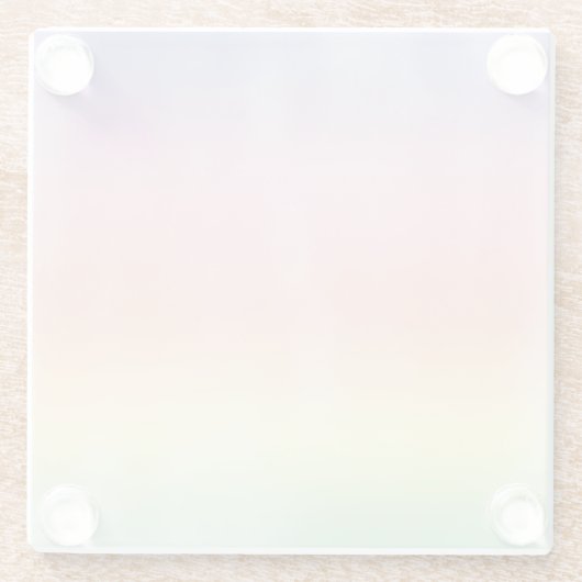 Fde regenboogwas glazen onderzetter (Achterkant)