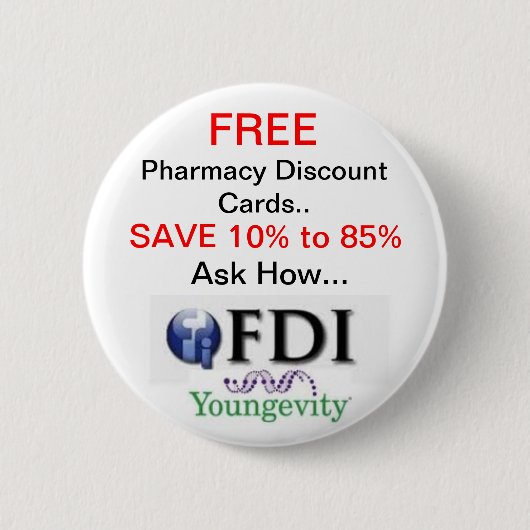 FDI Youngevity Ronde Button 5,7 Cm (Voorkant)