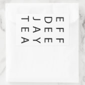 FDJT RECHTHOEKIGE STICKER (Tas)