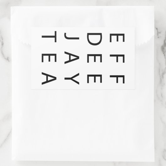 FDJT RECHTHOEKIGE STICKER (Tas)