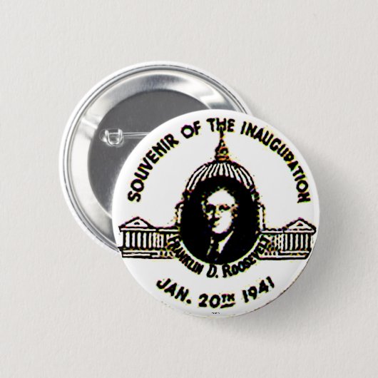 FDR-'41 Inauguration - Button (Voorkant /achterkant)