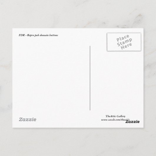 FDR - Briefkaart (Achterkant)