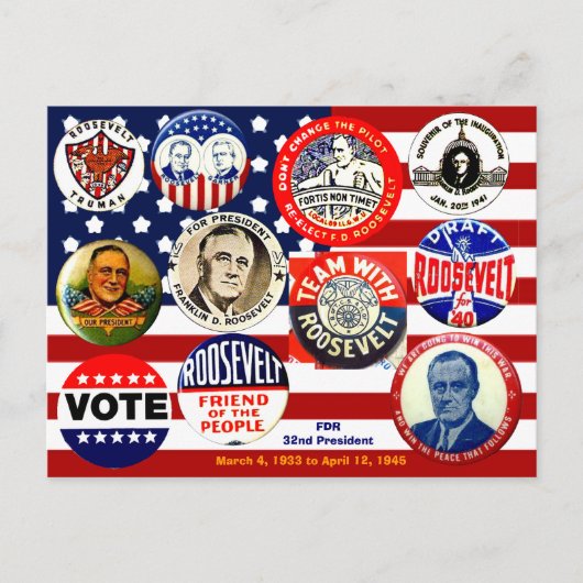 FDR - Briefkaart (Voorkant)