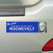 FDR bumpersticker (Op auto)