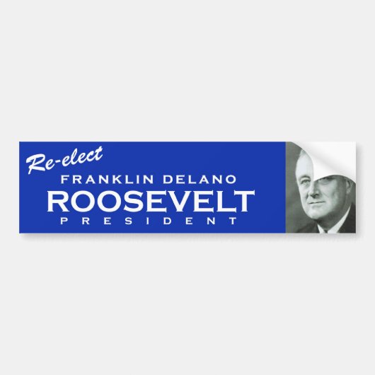 FDR-bumpersticker Bumpersticker (Voorkant)