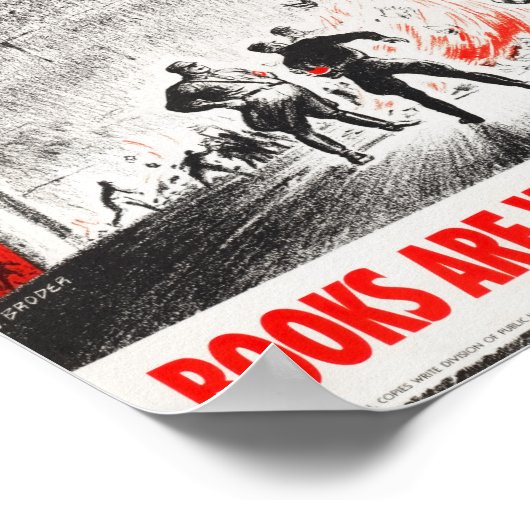 FDR Citaat Boekbranden - WW2 1942 Poster (Hoek)