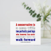 FDR definieert conservatieven donkerder Briefkaart (Staand voorkant)