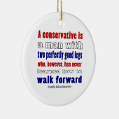 FDR definieert conservatieven donkerder Keramisch Ornament (Rechts)