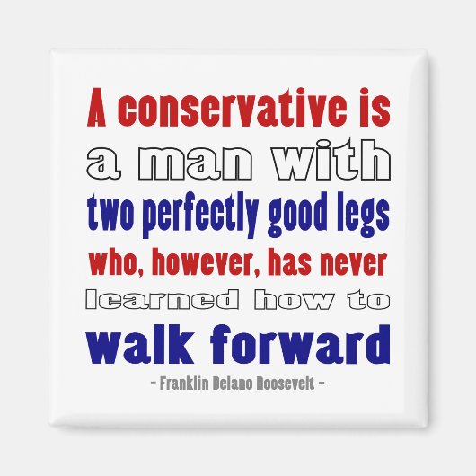 FDR definieert conservatieven donkerder Magneet (Voorkant)