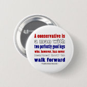 FDR definieert conservatieven donkerder Ronde Button 5,7 Cm (Voorkant /achterkant)