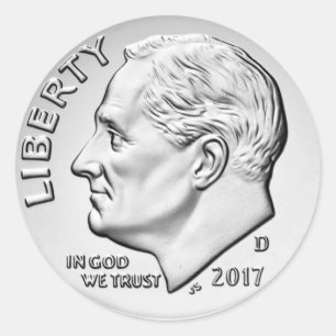 FDR Dime Classic Ronde Sticker