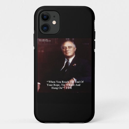 FDR & Eind Van Het Touw Quote Iphone 5 Hoesje (Achterkant)