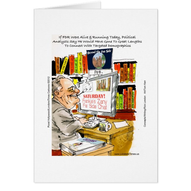 FDR Fireside Speech Funny Cartoon Gifts & T - shir (Voorkant)