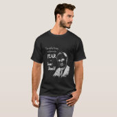 Fdr Franklin Delano Roosevelt vreest zichzelf cita T-shirt (Voorkant volledig)