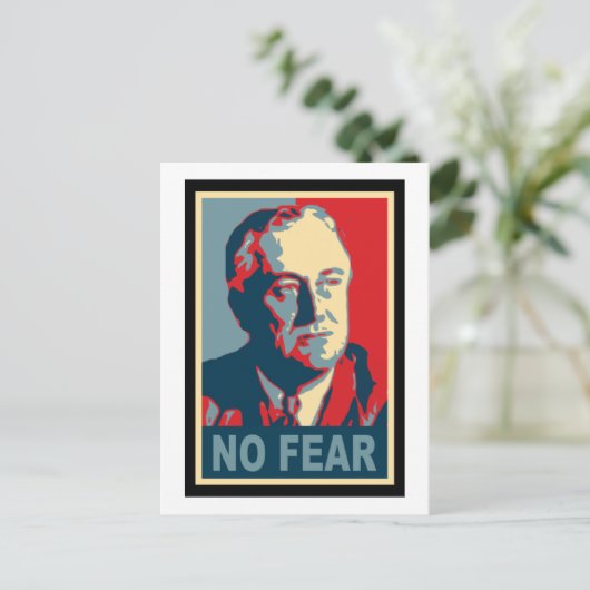 FDR Geen angst Briefkaart (Staand voorkant)