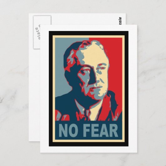 FDR Geen angst Briefkaart (Voorkant / Achterkant)