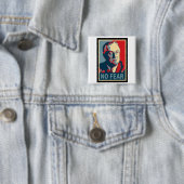 FDR Geen angst Vierkante Button 5,1 Cm (In situ)