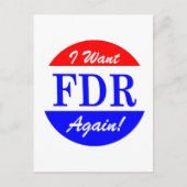 FDR - Het grootste President van Amerika Briefkaart (Voorkant)