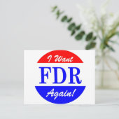 FDR - Het grootste President van Amerika Briefkaart (Staand voorkant)