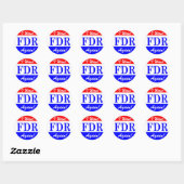 FDR - Het grootste President van Amerika Ronde Sticker (Vel)