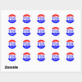 FDR - Het grootste President van Amerika Ronde Sticker (Vel)