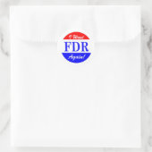 FDR - Het grootste President van Amerika Ronde Sticker (Tas)