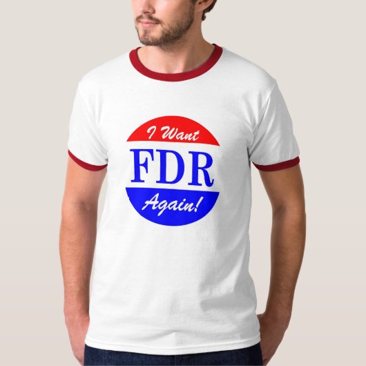 FDR - Het grootste President van Amerika T-shirt (Voorkant)