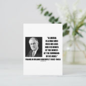 FDR Liberal gebruikt benen en handen op verzoek va Briefkaart (Staand voorkant)