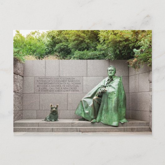 FDR Memorial in Washington DC Briefkaart (Voorkant)
