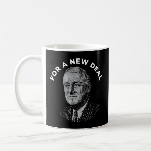 FDR New Deal Democraat Franklin Delano Roosevelt N Koffiemok (Links)